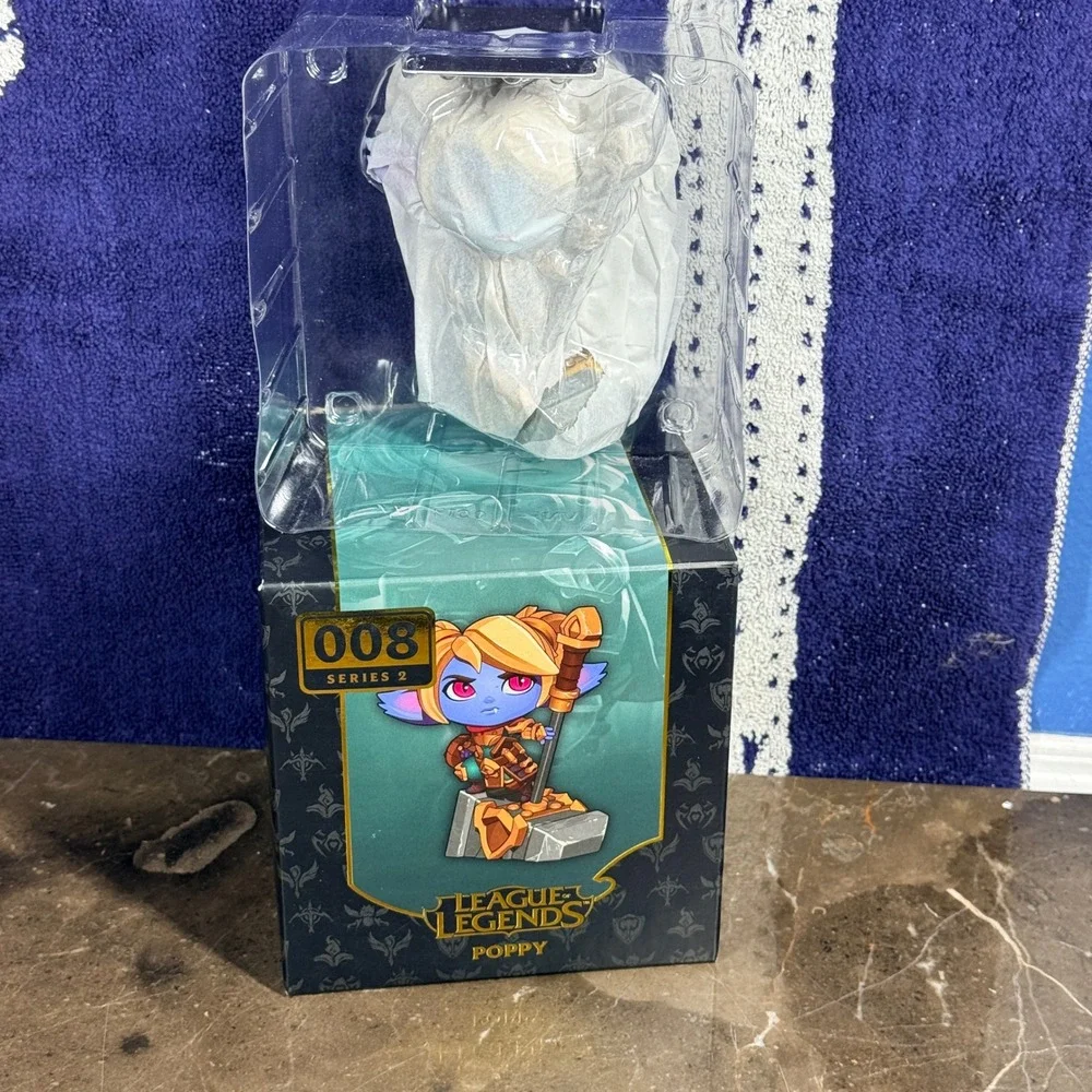 Riot Games League of Legends Poppy Figurine Series 2 #008 Blue Gold Gaming Toy